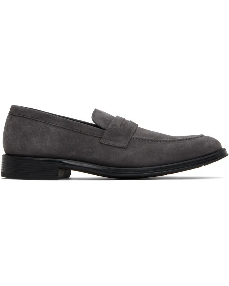 Paul Smith Gray Suede Pierce Loafers 70
