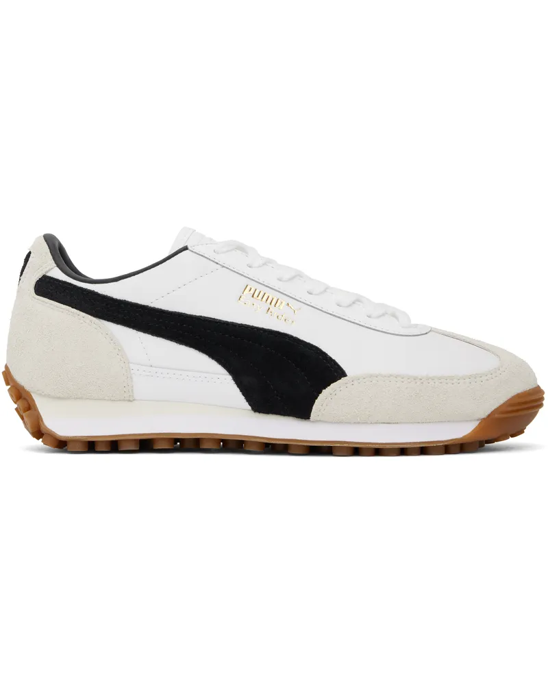 Puma White & Black Easy Rider Mix Sneakers Puma