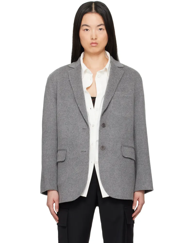 Anine Bing Gray Quinn Blazer Grey