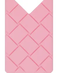 Bottega Veneta Pink Intrecciato Card Case Ribbon