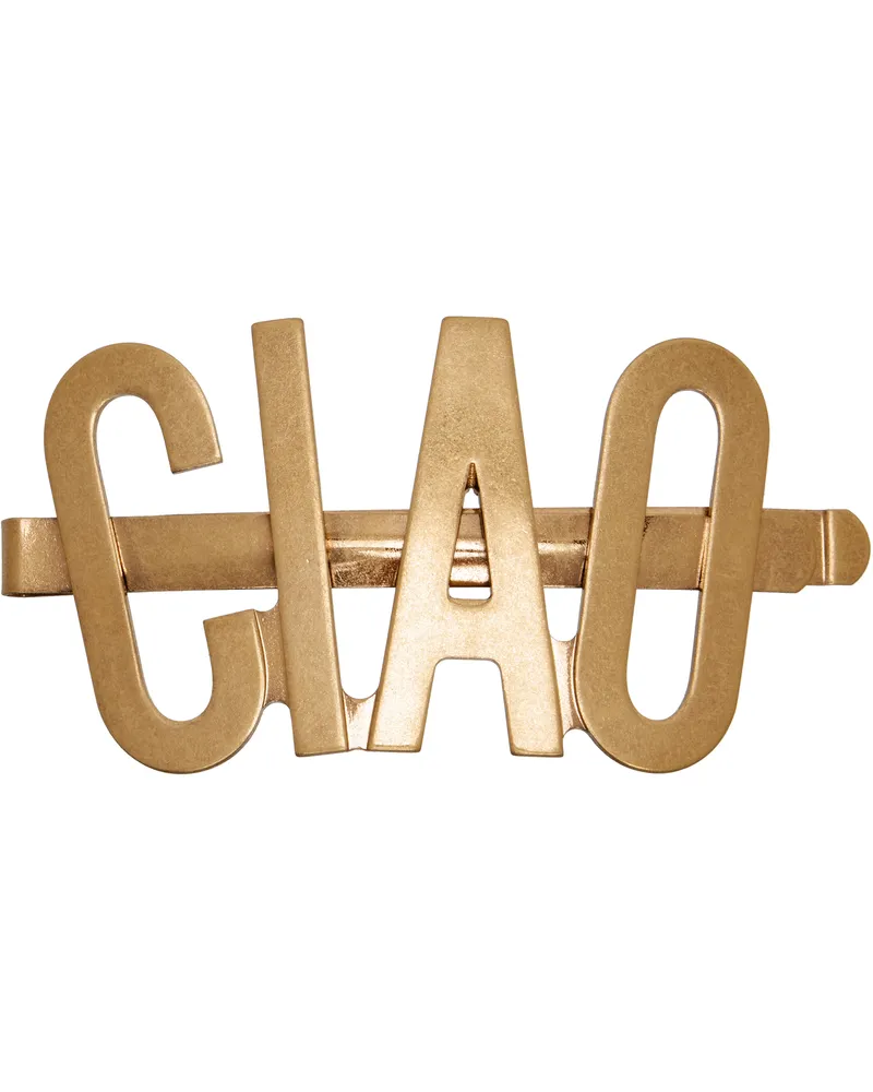 Moschino Gold Archive Group Brooch 0607