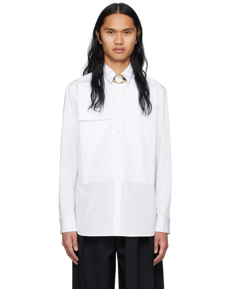 Jil Sander White Pocket Shirt White