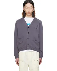 Undercover Gray Embroidered Cardigan Gray