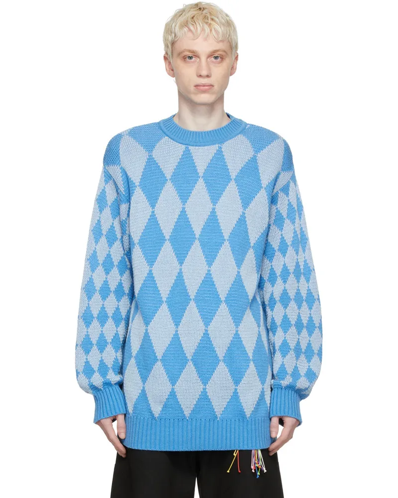 Marshall Columbia SSENSE Exclusive Blue Shradha Kochhar Edition Sweater Sky