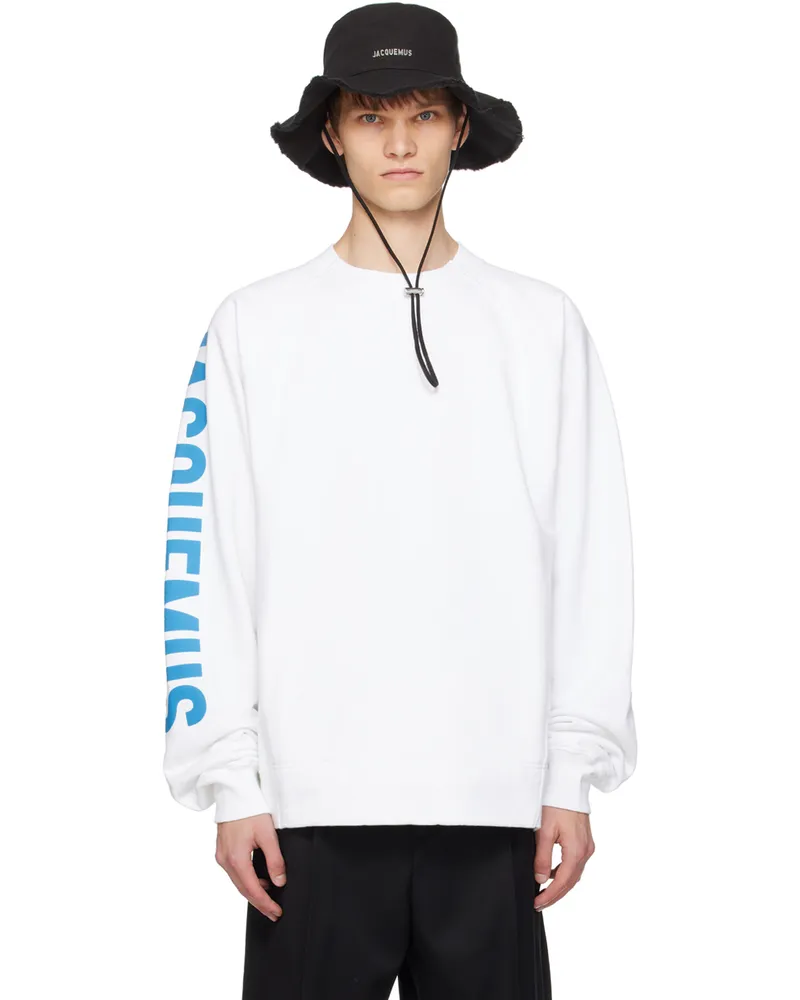 Jacquemus White La Casa 'Le sweatshirt Typo' Sweatshirt 010