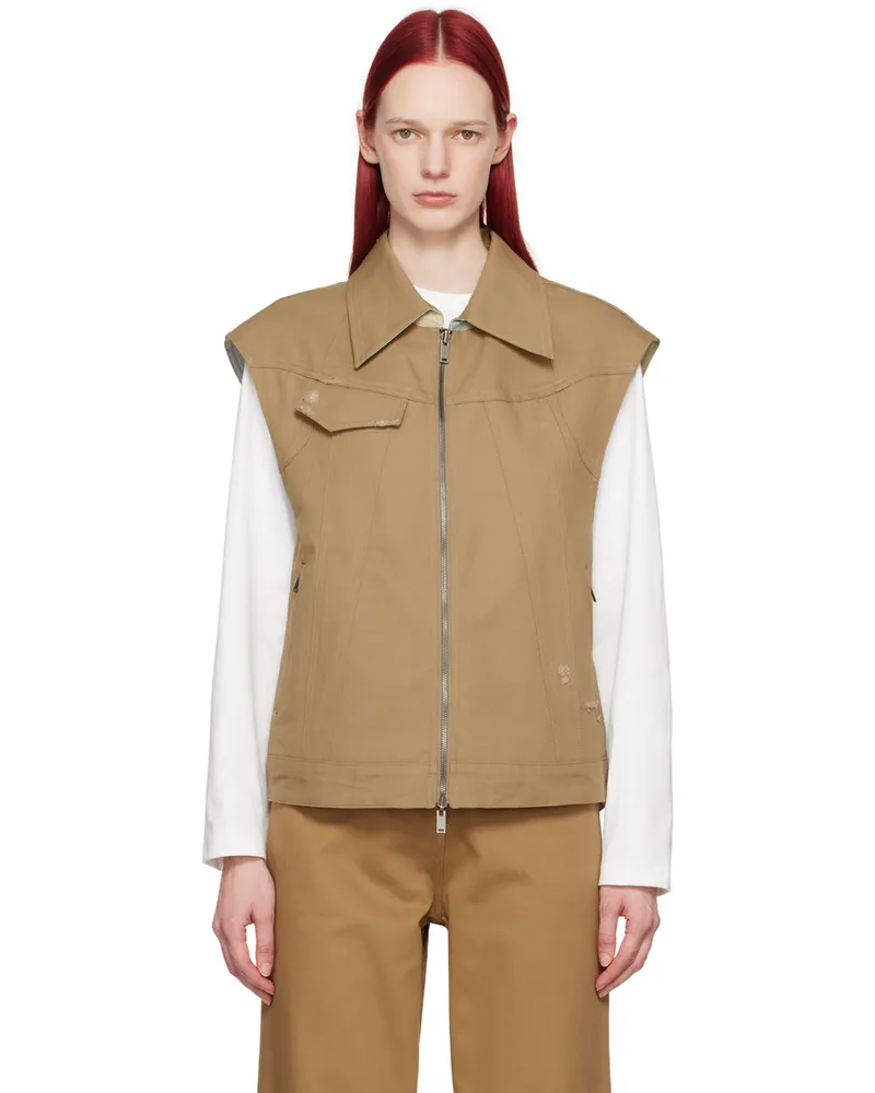 Adererror Beige Poel Reversible Vest Beige