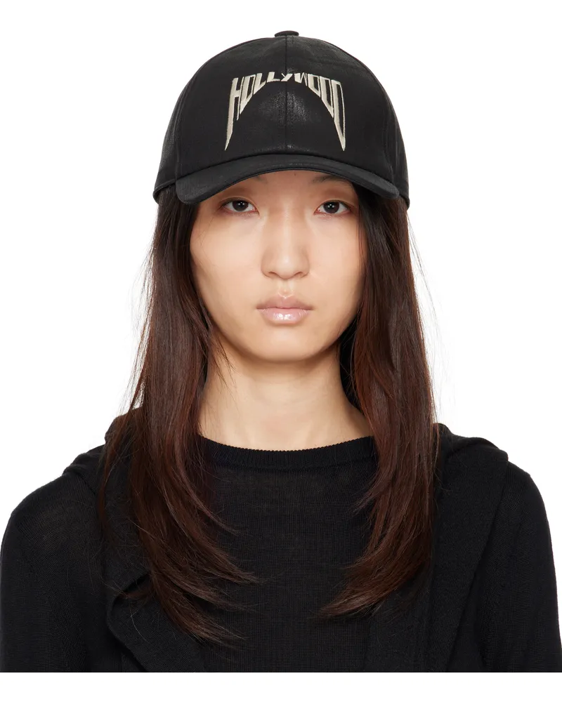 DRKSHDW by Rick Owens Black 'Hollywood' Baseball Cap 0908