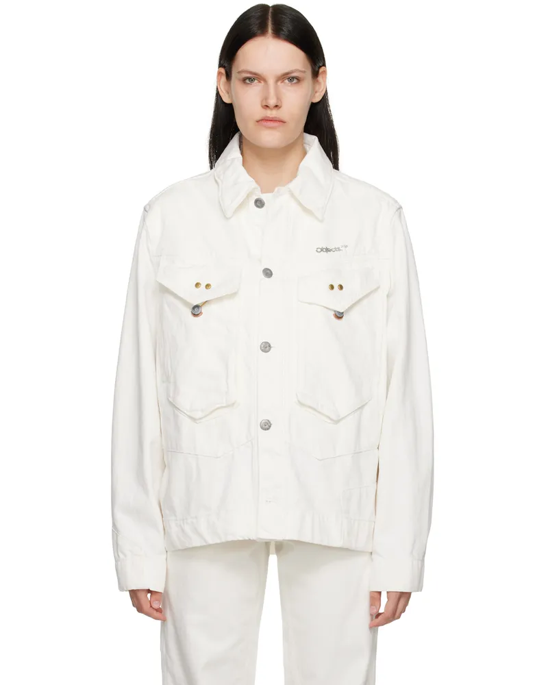 Objects IV Life White Deadstock Denim Jacket White