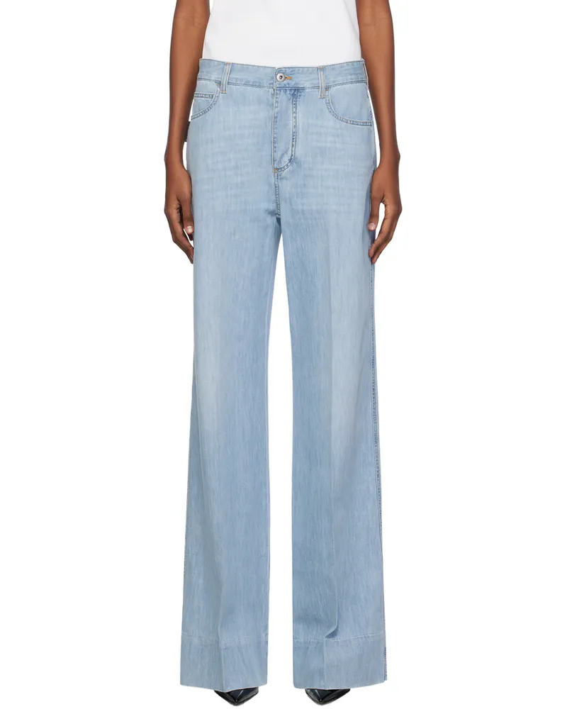Bottega Veneta Blue Wide-Leg Jeans 4946