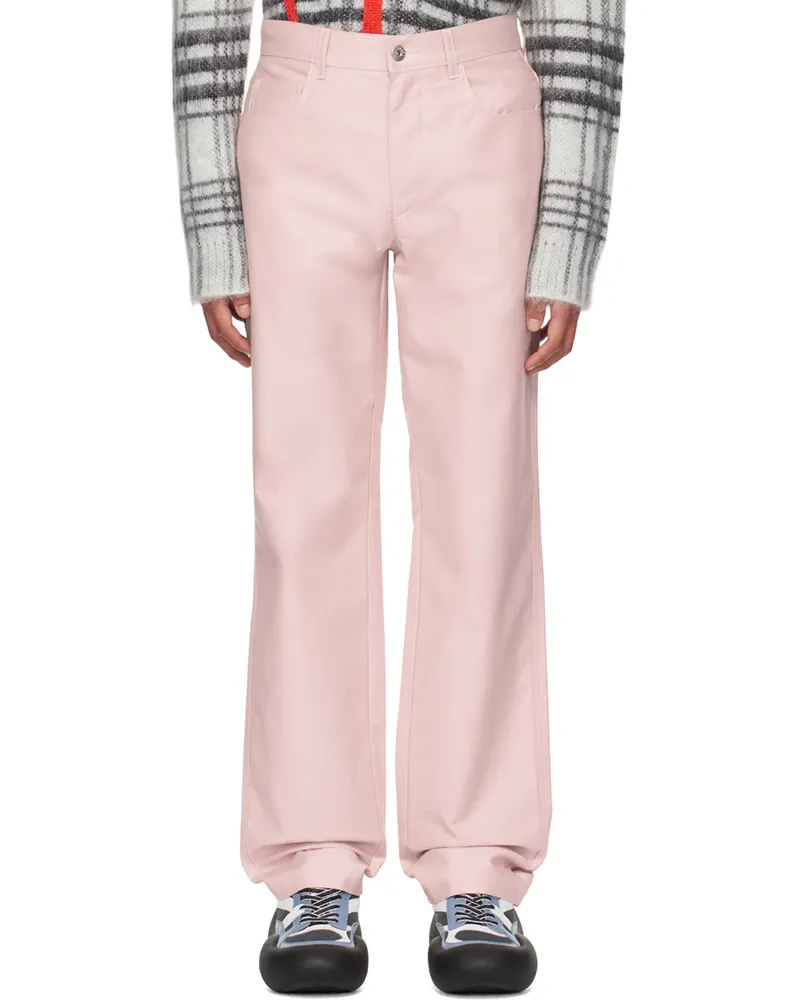 J.W.Anderson Pink Five-Pocket Trousers 300