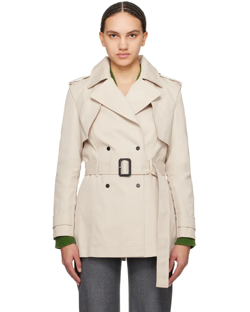 Mackage Beige Adva Trench Coat Trench