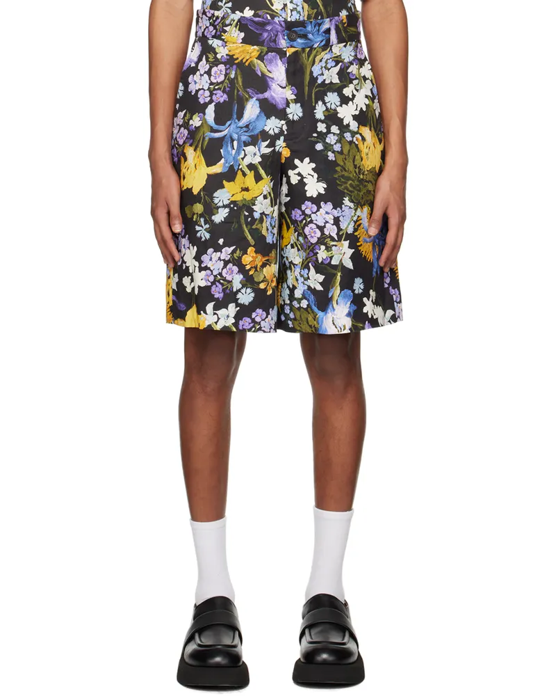 Erdem Black Bermuda Shorts Black
