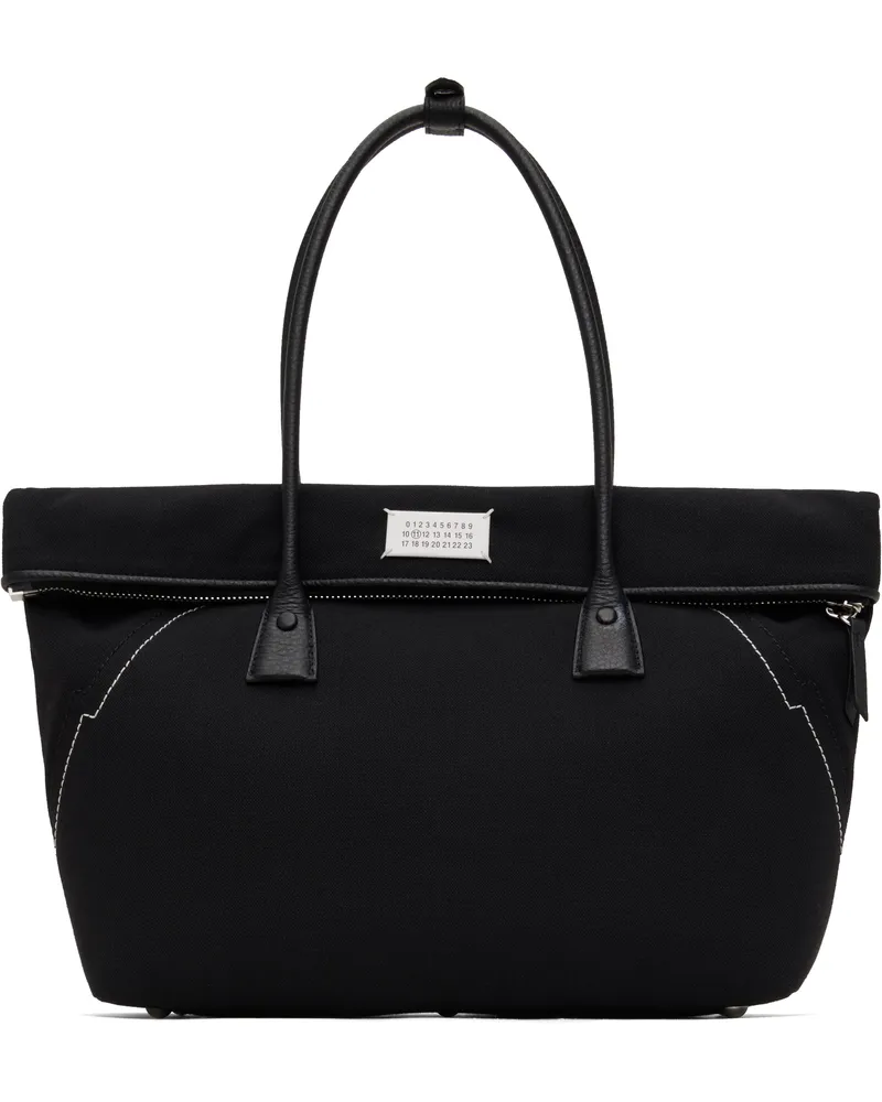 Maison Margiela Black 5AC Shopping Medium Bag T8013