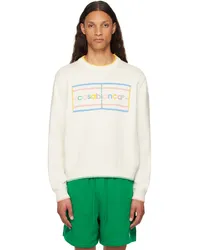 Casablanca Paris White Pastel Court Sweater Pastel