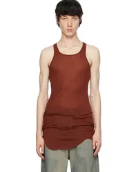 Rick Owens Brown Basic Tank Top Henna