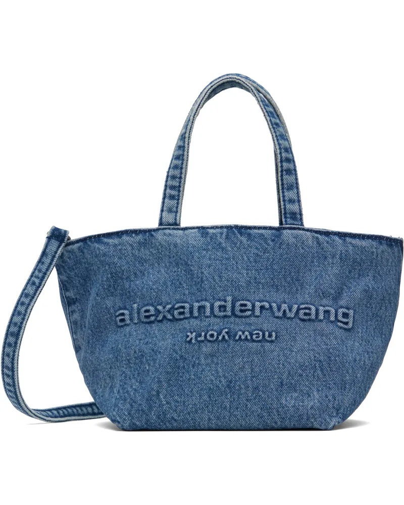 Alexander Wang Blue Small Punch Tote Vintage