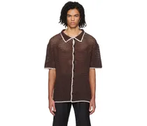 Brown Button-Up Shirt