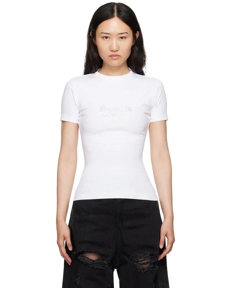 VETEMENTS White 'Spoiled By God' T-Shirt White
