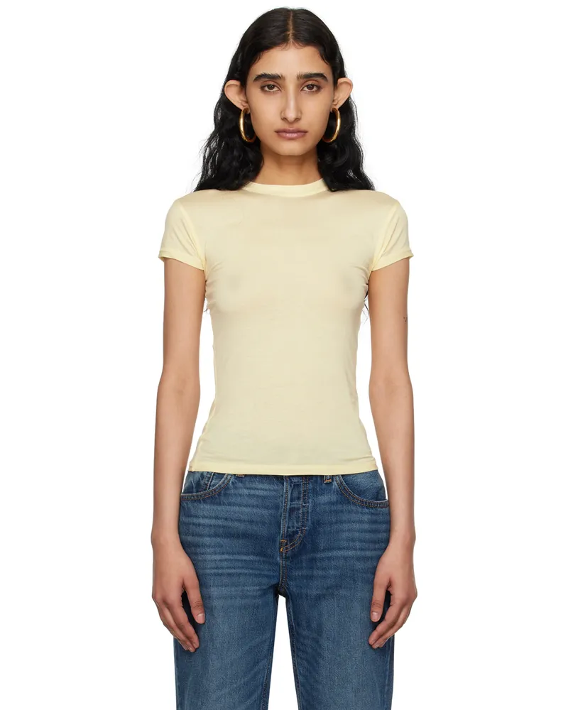 CDLP Yellow Lightweight T-Shirt Panna