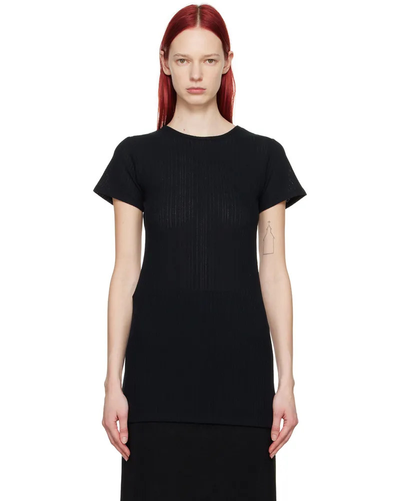 Youth Black Long-Line T-Shirt Black