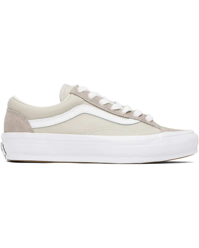 Vans Taupe Old Skool 36 Sneakers Silver