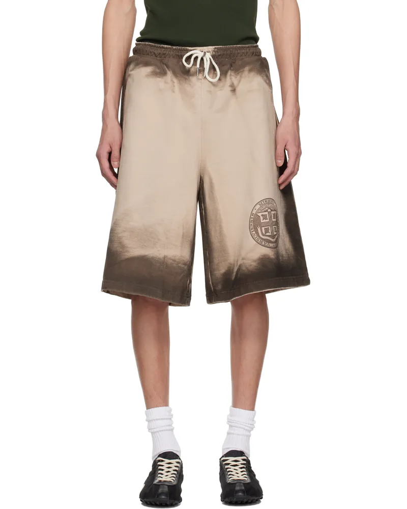 MISBHV Beige Oversize Mud Shorts Beige