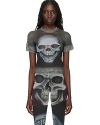 OTTOLINGER Black Printed T-Shirt Skull