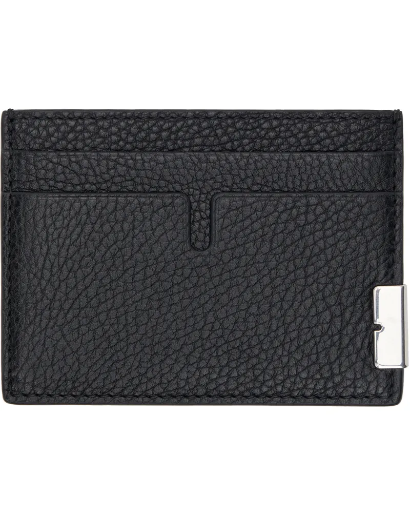 Burberry Black B Cut Card Holder Black