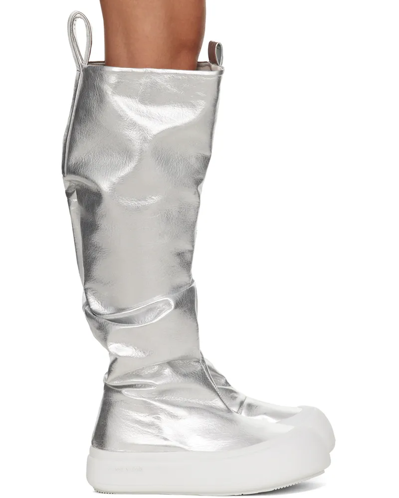 YUME YUME Silver Fisherman Boots Metallic