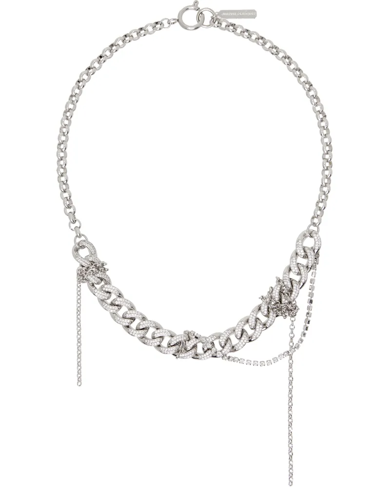 Justine Clenquet Silver Harvey Necklace Palladium