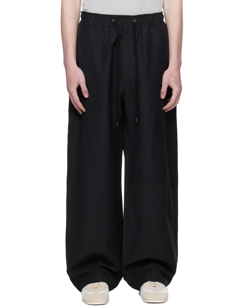 Studio Nicholson Navy Sonny Trousers Darkest