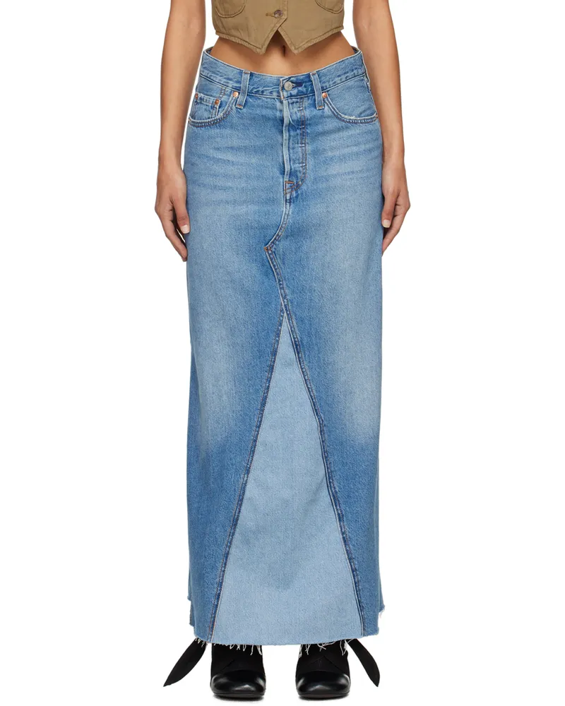 Levi's Blue Icon Denim Maxi Skirt Own