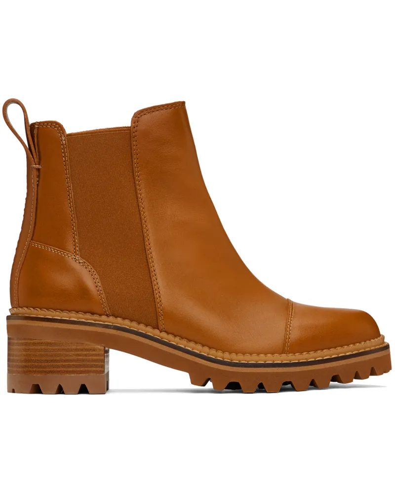 See by Chloé Tan Mallory Chelsea Boots 553