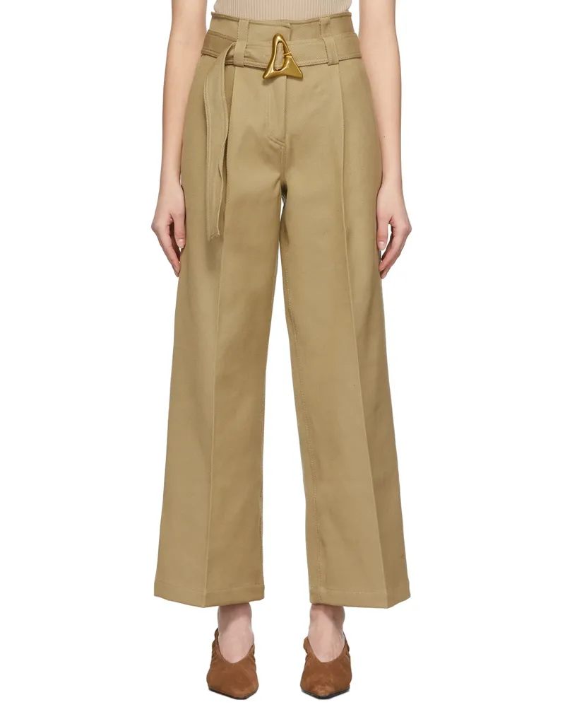 AERON Beige Flyn Trousers 250