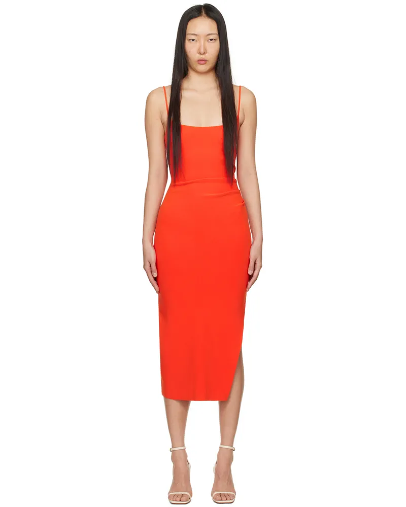 bec & bridge Red Jessi Midi Dress Fire