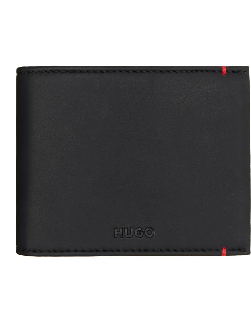 HUGO BOSS Black Faux-Leather Wallet 001-black