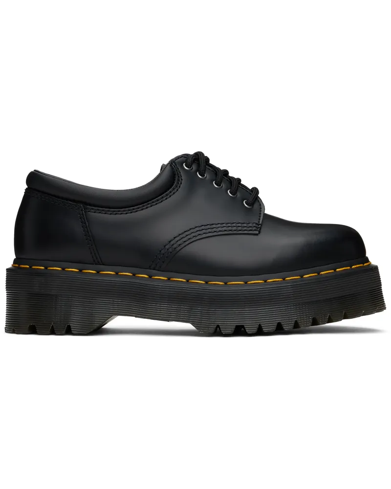 Dr.Martens Black 8053 Leather Platform Casual Derbys Black