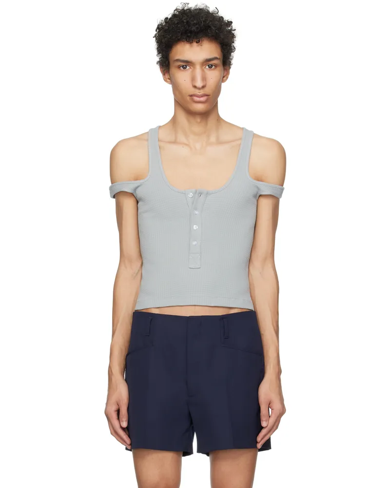 K.NGSLEY Gray 2-Way Tank Top 08gc
