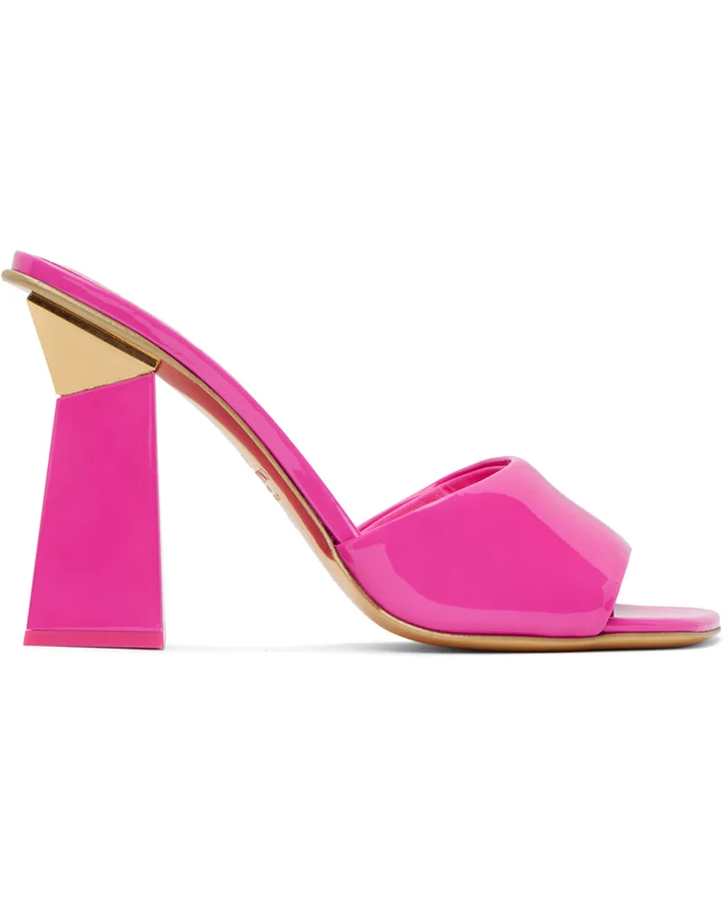 Valentino Garavani Pink One Stud Hyper Heeled Sandals Uwt
