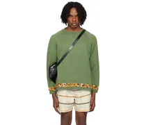Green Daisy Garland Sweater