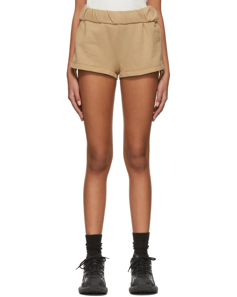 Dion Lee Beige Cotton Shorts Sand