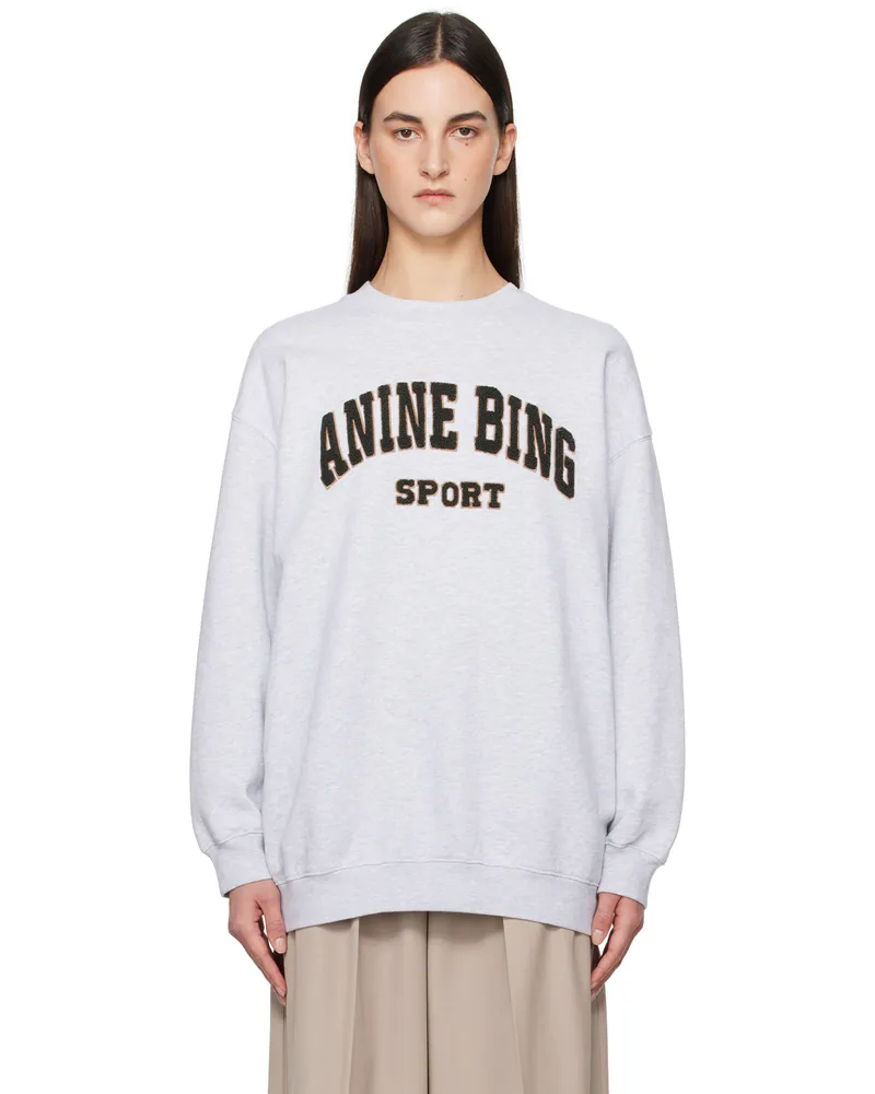 Anine Bing Gray Tyler Sweatshirt Grey