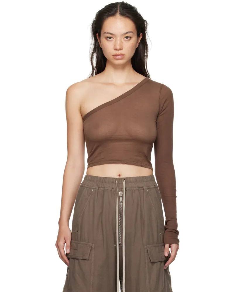 DRKSHDW by Rick Owens Brown Porterville Ziggy T-shirt 83