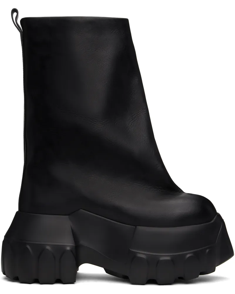 Rick Owens Black Hollywood Flared Mega Tractor Boots 99