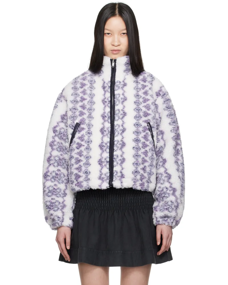 Étoile Isabel Marant Off-White & Purple Mackensy Jacket Ecpe