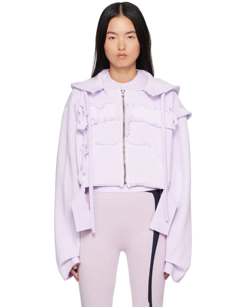 OTTOLINGER Purple Distressed Sweat Hoodie Lilac