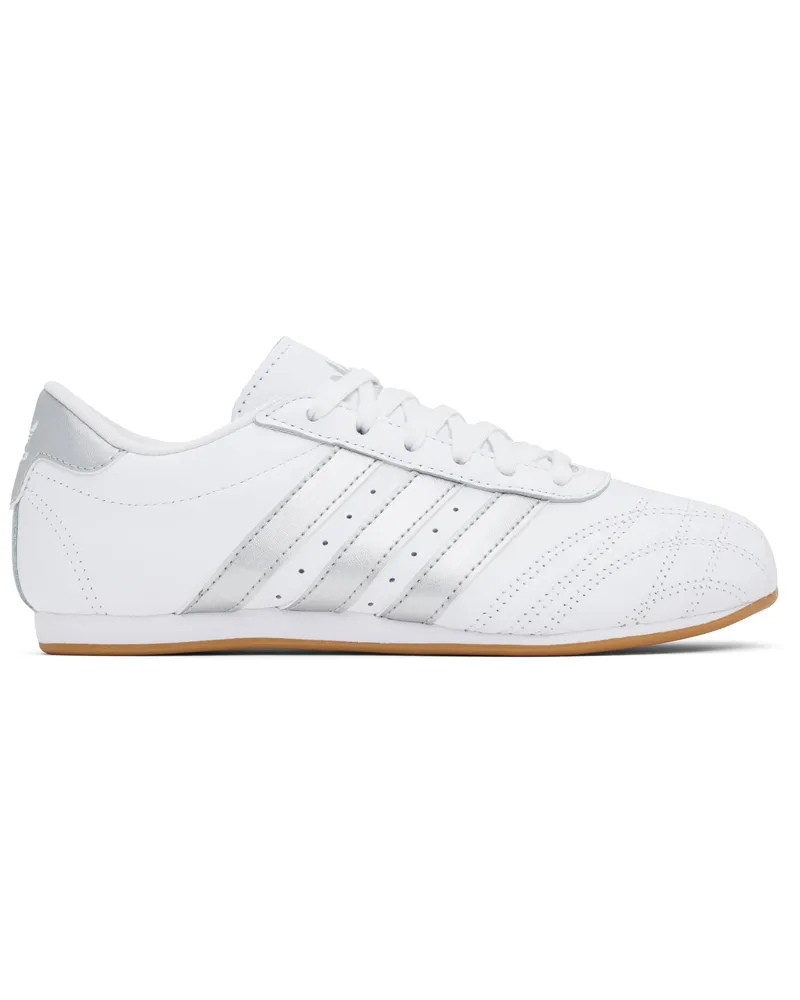 adidas White & Silver Taekwondo Lace Sneakers Ftwr
