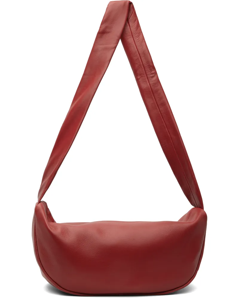 St. Agni Red Soft Crescent Bag Rosso