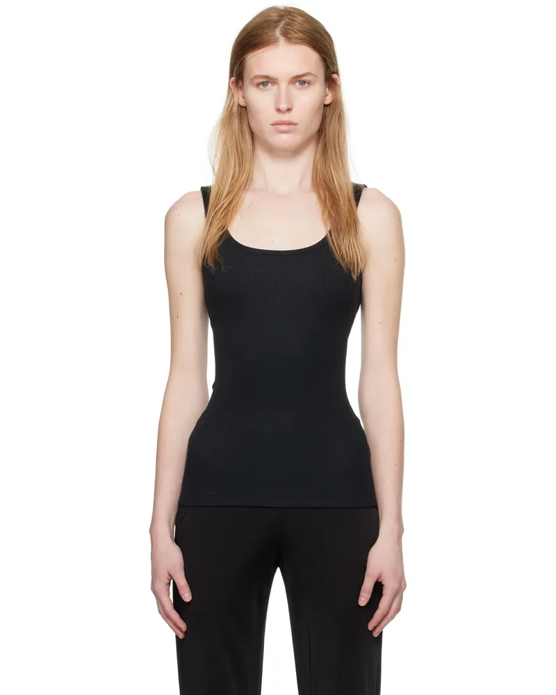 Helmut Lang Black Seatbelt Tank Top Black