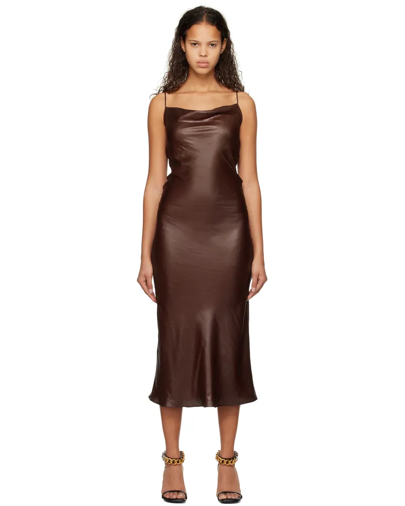 Stella McCartney Purple Alter Mat Midi Dress 5000